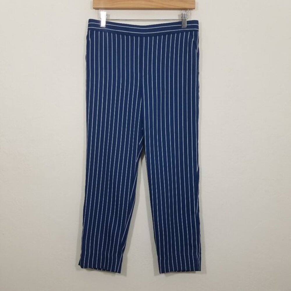 Banana Republic Hayden Striped Dress Pants Blue/White Size 8P